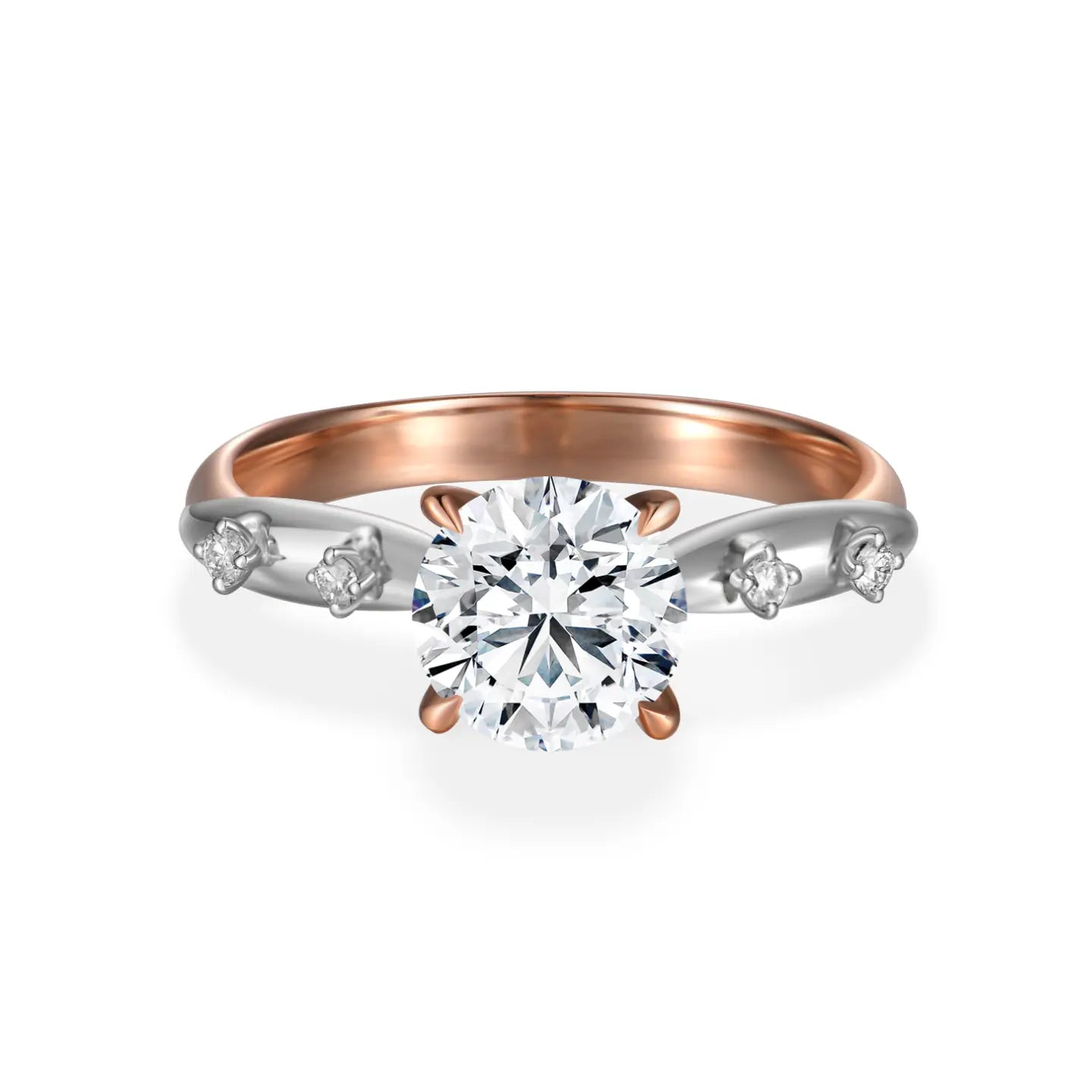 Inel cu diamant de cultură „Duo Harmony Plus”