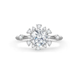 Inel cu diamant de cultură „Halo Elegance