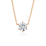 Colier din aur roz cu diamant de cultură „Rosé Pure”