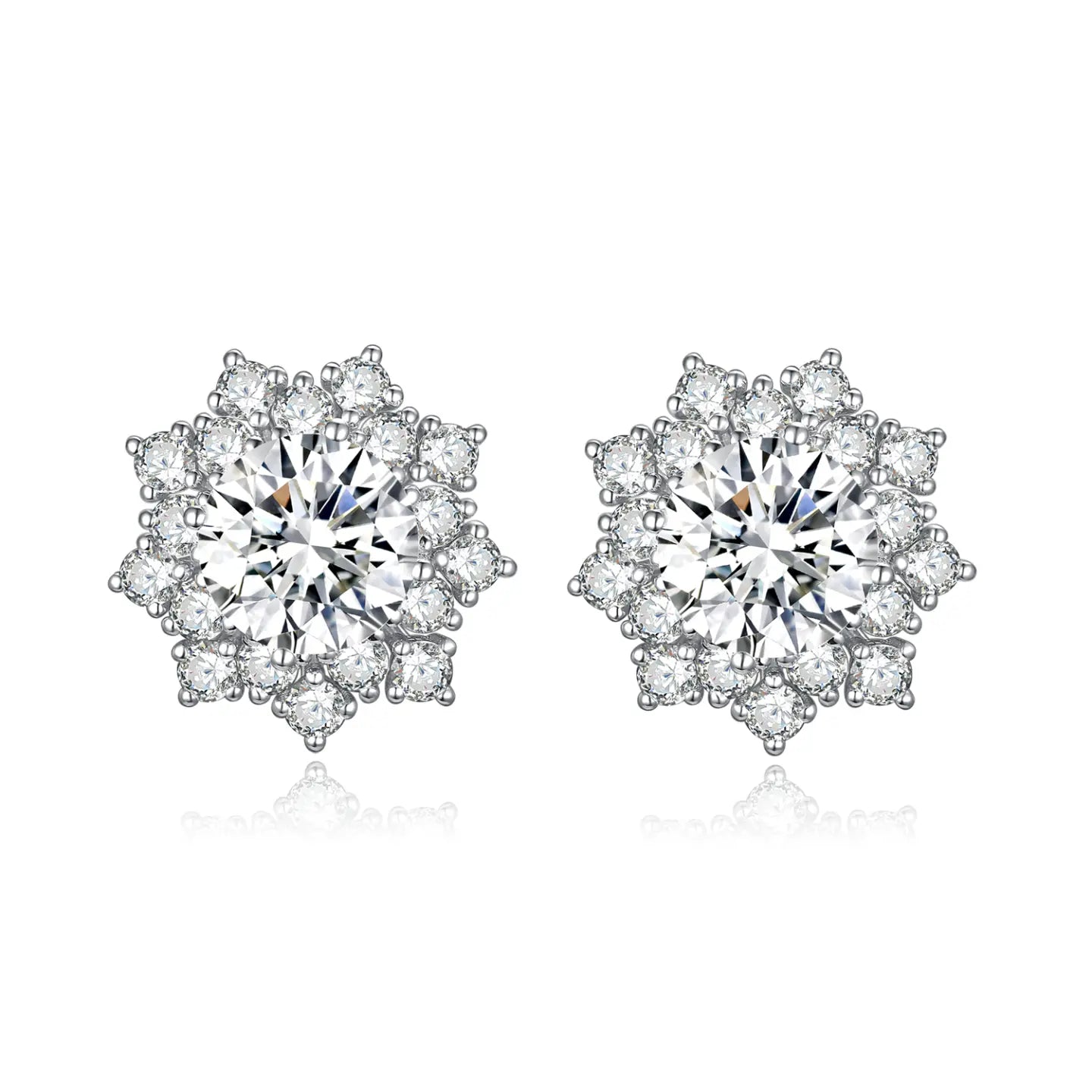 Snowflake Diamond Studs