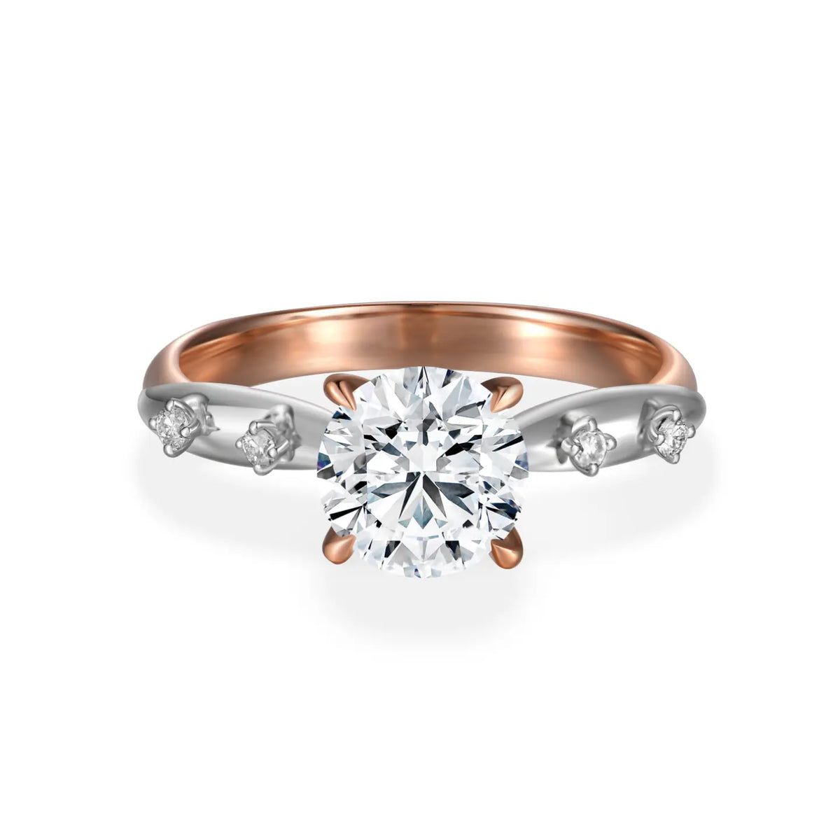 Inel cu diamant de cultură „Duo Harmony Plus”