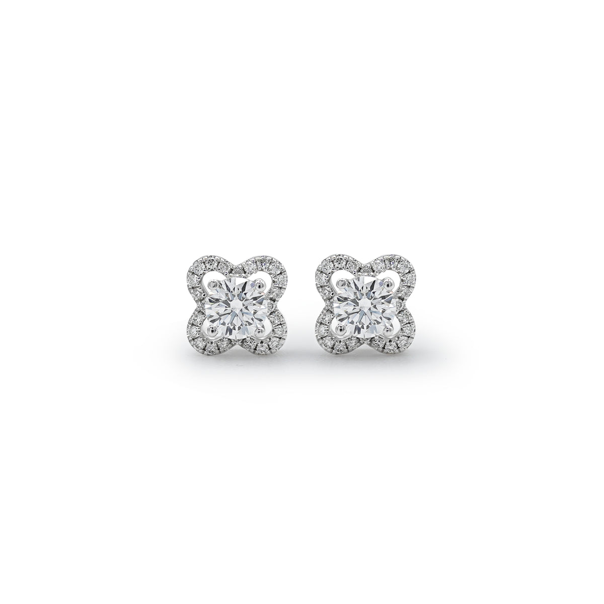 Snowflake Diamond Studs