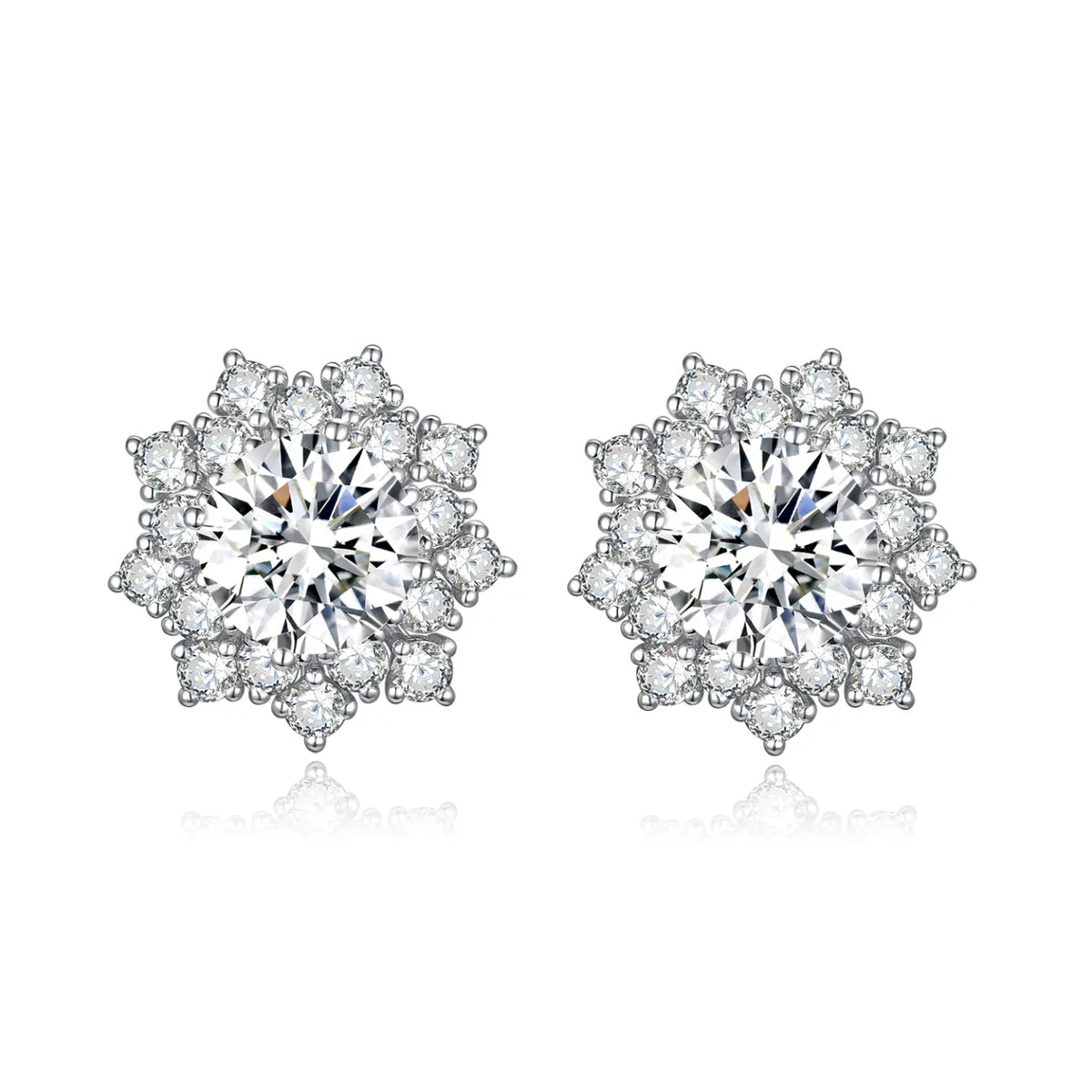 Snowflake Diamond Studs