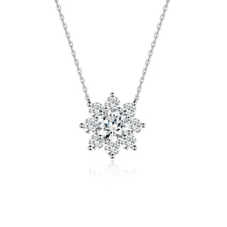 Colier din AUR750 cu diamant de cultură „Eterna Grace”