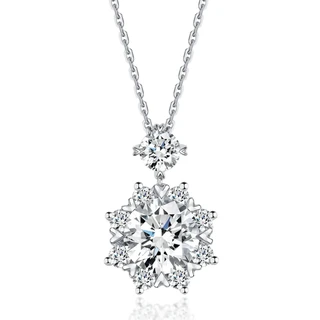 Colier din AUR750 cu diamant de cultură „Eterna Grace”