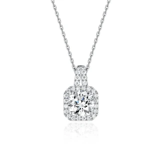 Colier din AUR750 cu diamant de cultură „Eterna Radiance"