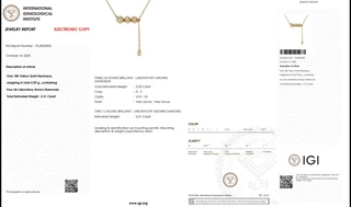 Colier din AUR750 cu diamante de cultură – IGI 75J3023425