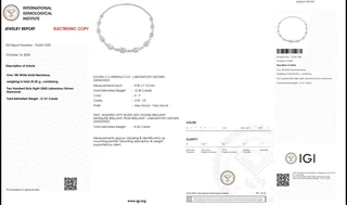 Colier din AUR750 cu diamante de cultură – IGI