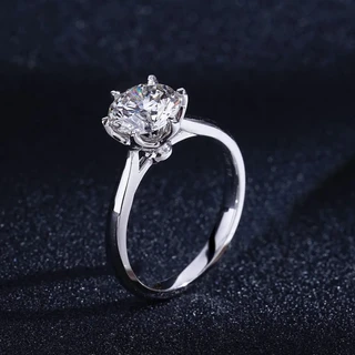 Inel halo AUR750 cu diamant de cultură Luminous Crown