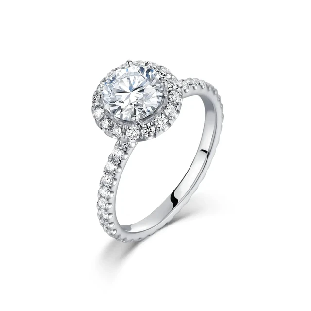 Inel AUR750 cu diamante de cultură Eternal Bloom
