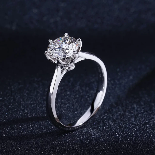 Inel halo AUR750 cu diamant de cultură Luminous Crown